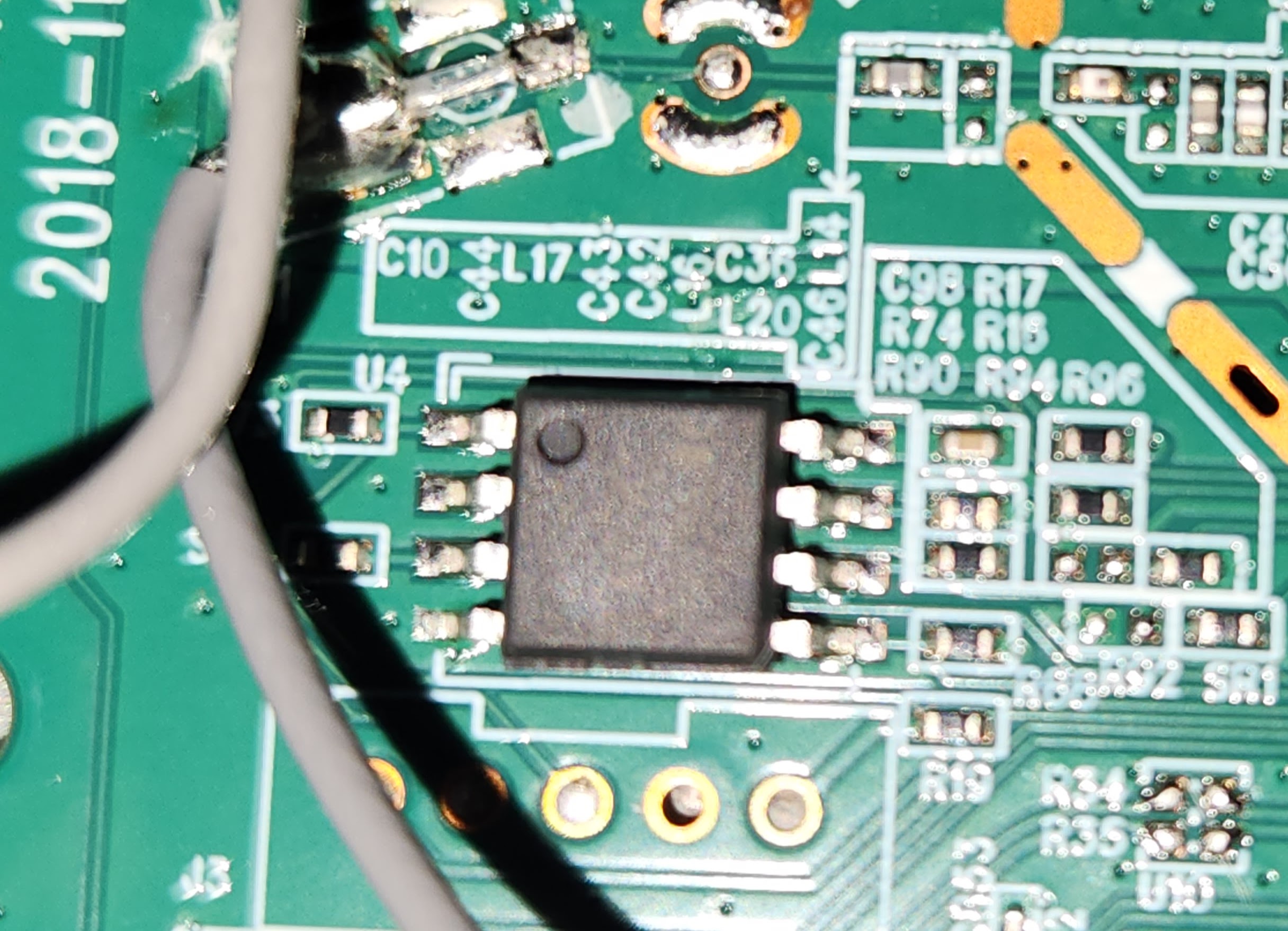 Illegible SOIC8 chip